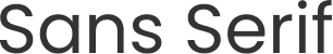 Sans Serif