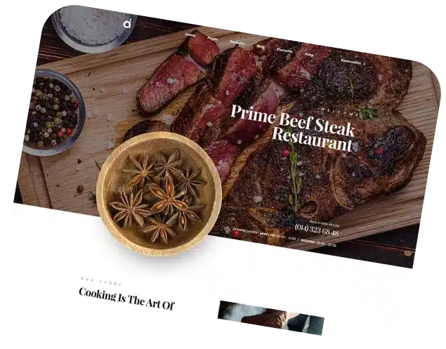 Restaurants web design services for small business