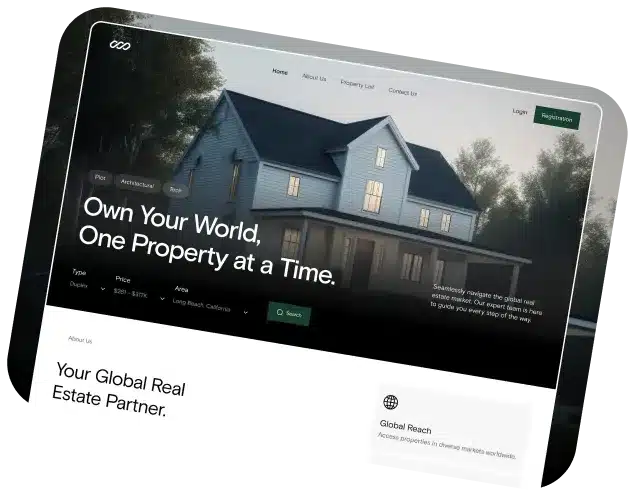 Real Estate web design services for small business